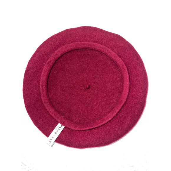 Parkhurst Burgundy Wool Beret – Made in Canada | Classic Timeless Style - Picture 9 of 9